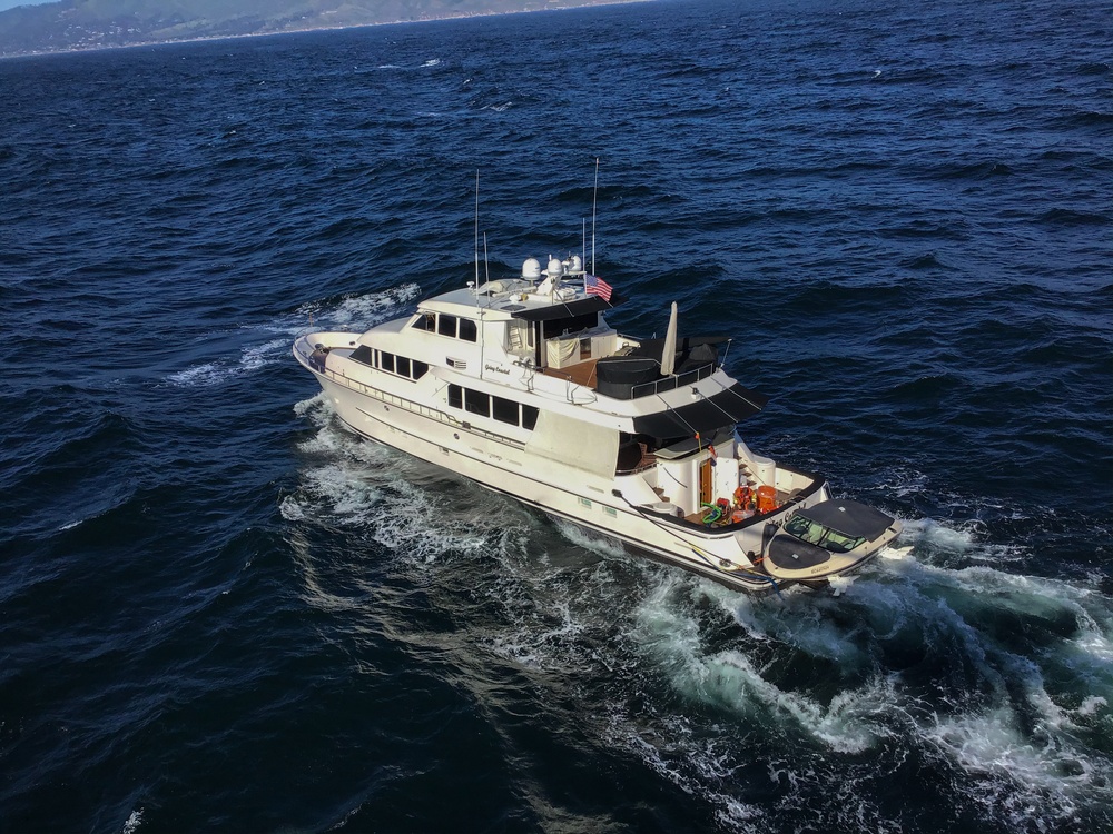 Coast Guard rescues two boaters from sinking 92-foot yacht