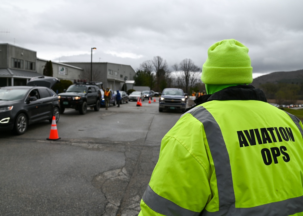 National Guard Soldiers deliver to Bennington