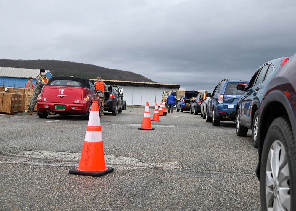 National Guard Soldiers deliver to Bennington