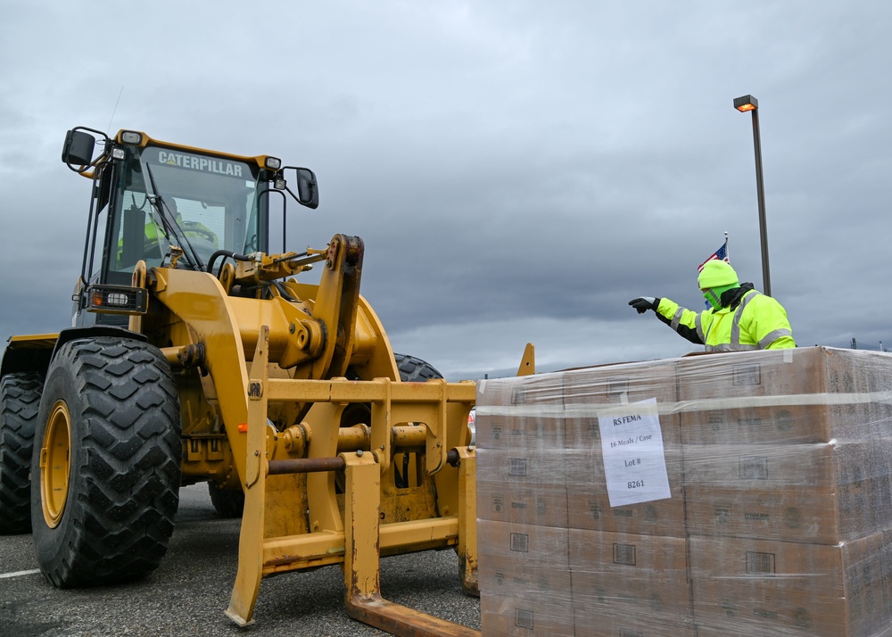 National Guard Soldiers deliver to Bennington