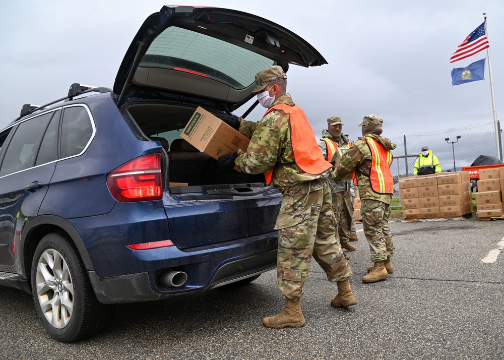 National Guard Soldiers deliver to Bennington