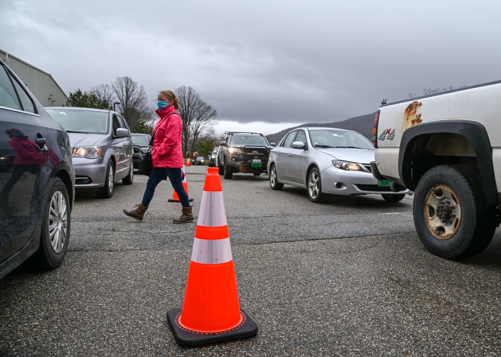 National Guard Soldiers deliver to Bennington