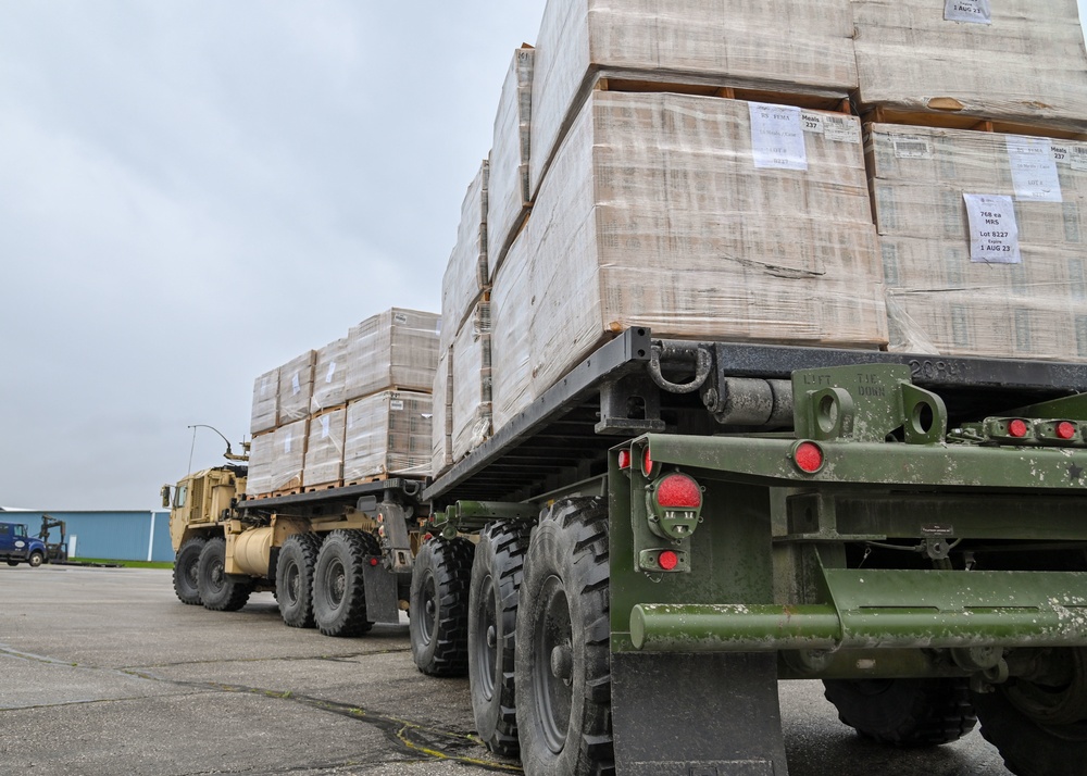 National Guard Soldiers deliver to Bennington