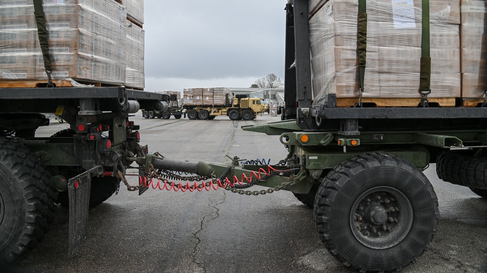 National Guard Soldiers deliver to Bennington