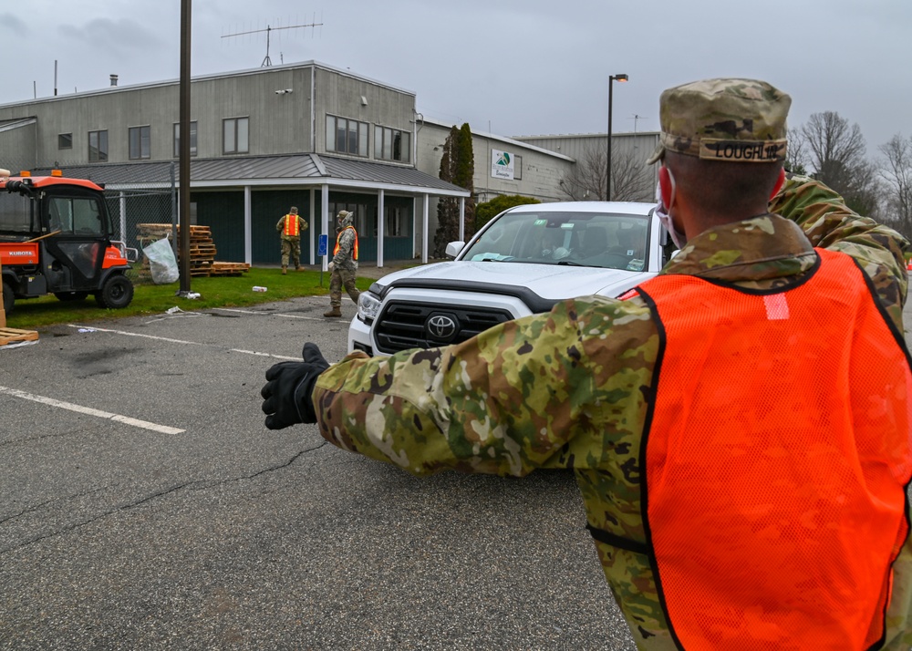 National Guard Soldiers deliver to Bennington