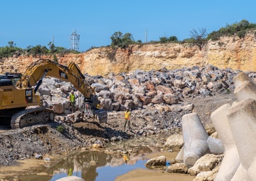 NMCB 1 continues Cliff Erosion Prevention Project on Naval Station Rota