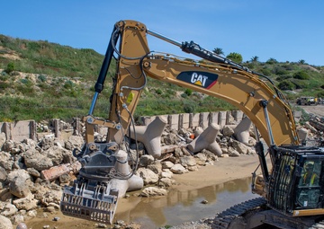 NMCB 1 continues Cliff Erosion Prevention Project on Naval Station Rota