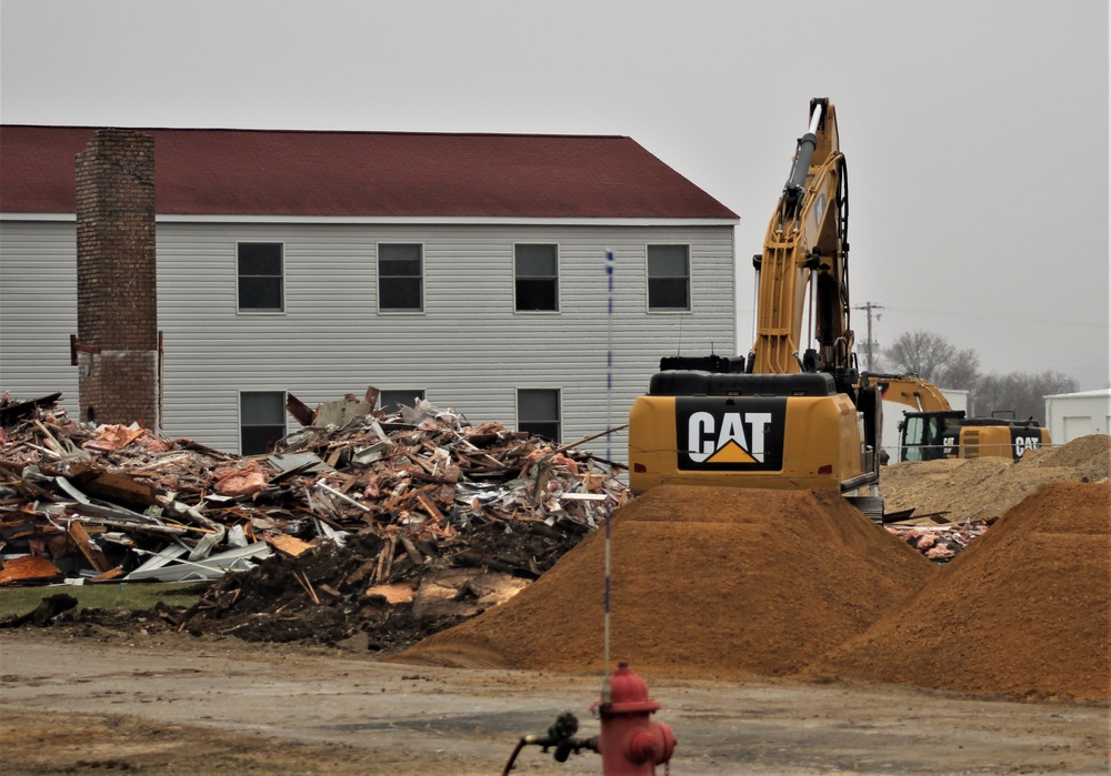 Construction of new barracks, demo of old buildings well under way at Fort McCoy