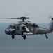 An MH-60S Sea Hawk demonstrates ALMDS equipment