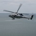 An MH-60S Sea Hawk demonstrates ALMDS equipment