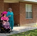 Healthcare workers deliver birthday cheer to cancer survivor