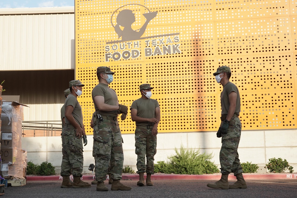 Texas National Guard Provides Aid to Laredo Food Bank