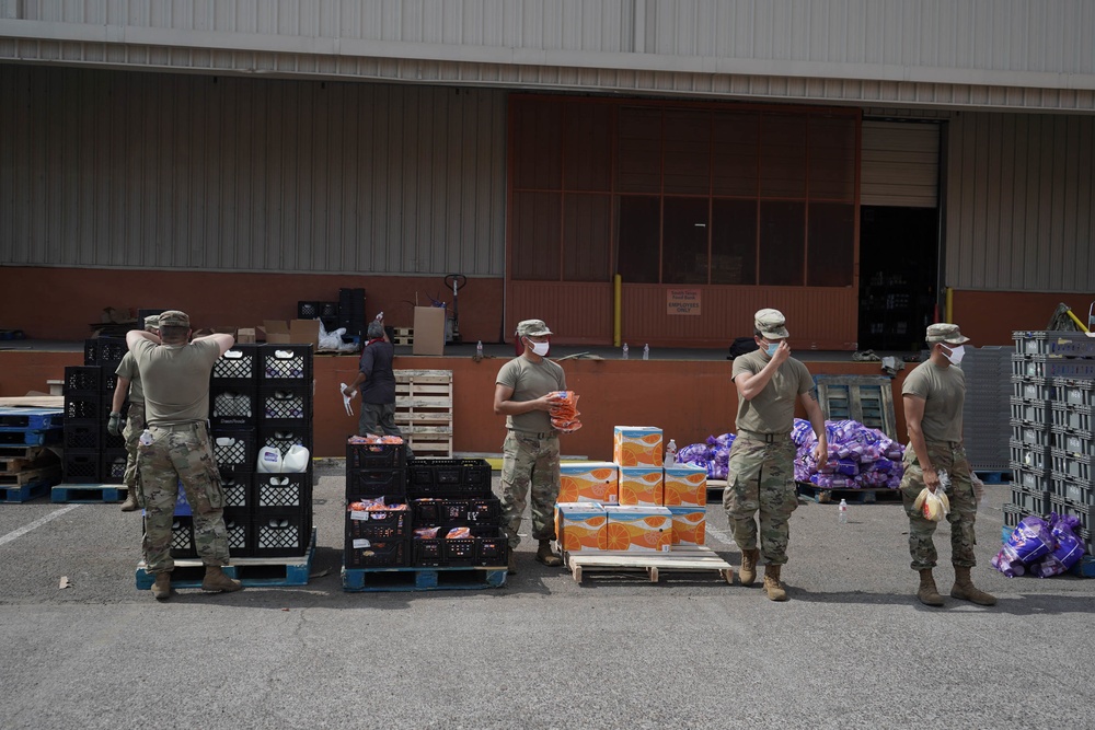 Texas National Guard Provides Aid to Laredo Food Bank