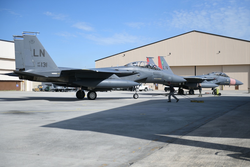 F-15 swap accomplished amid pandemic
