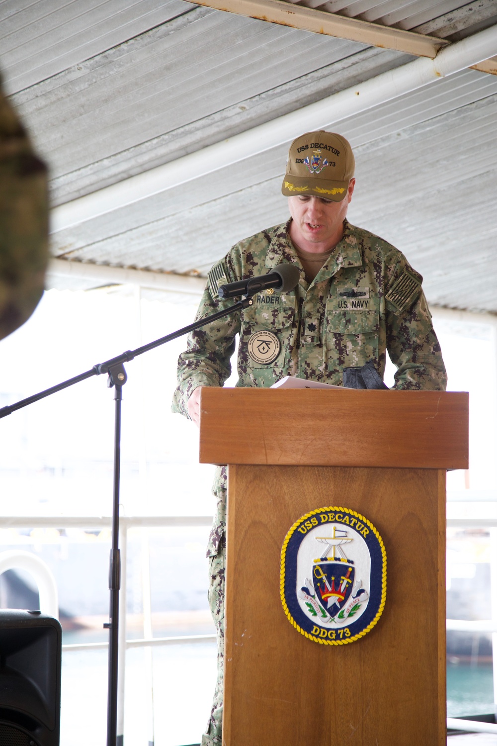 USS Decatur Holds Change of Command