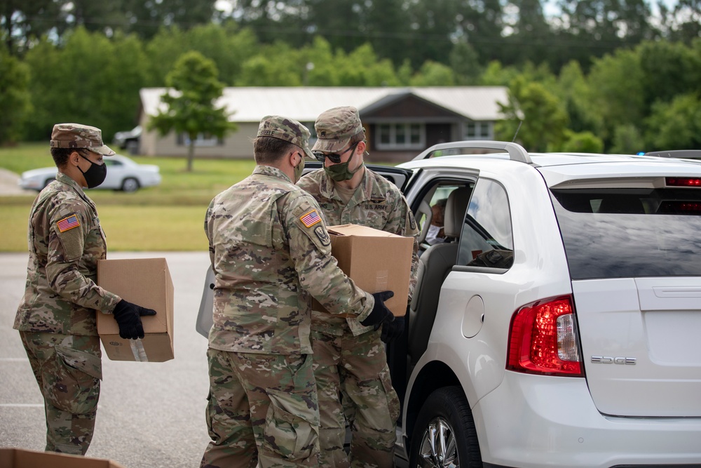 N.C. National Guard Helps Distribute Food During COVID-19 Response