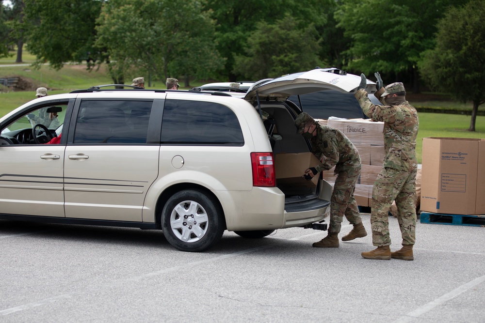 N.C. National Guard Helps Distribute Food During COVID-19 Response