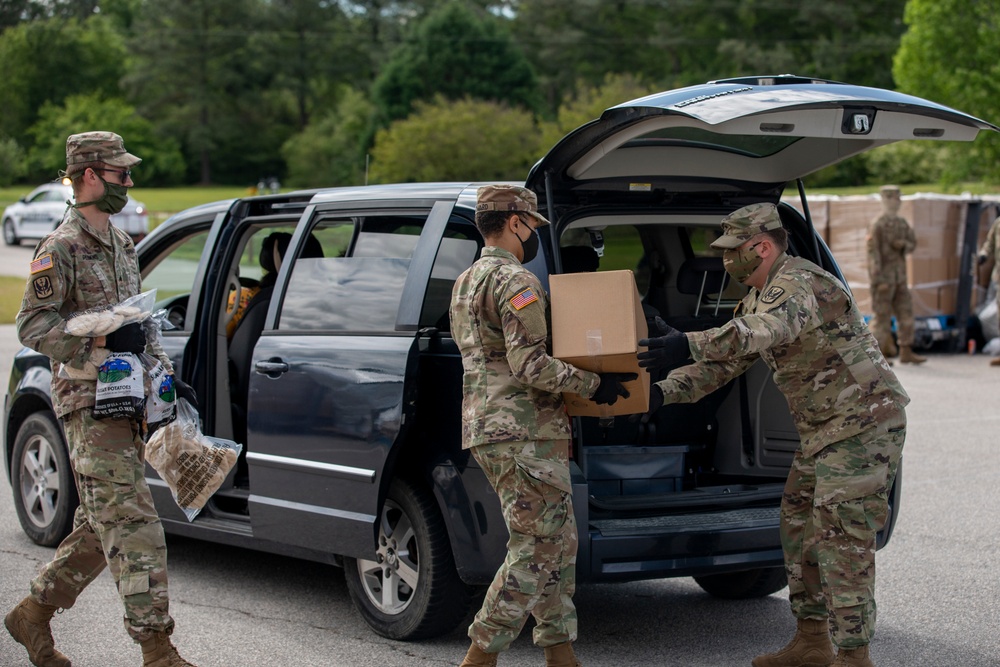 N.C. National Guard Helps Distribute Food During COVID-19 Response
