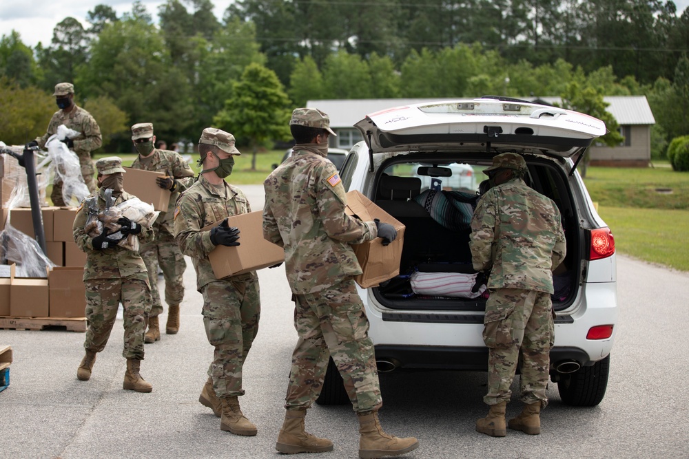 N.C. National Guard Helps Distribute Food During COVID-19 Response