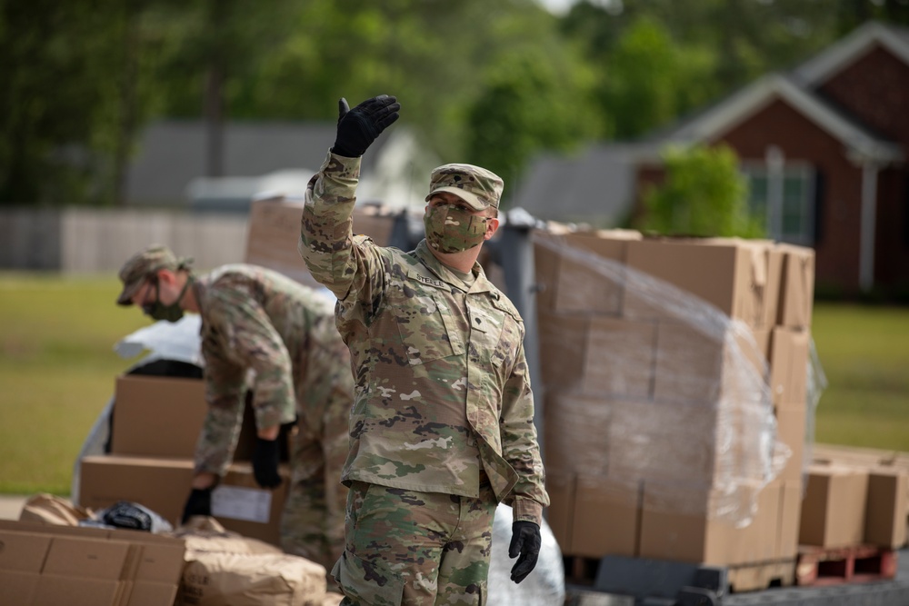 N.C. National Guard Helps Distribute Food During COVID-19 Response
