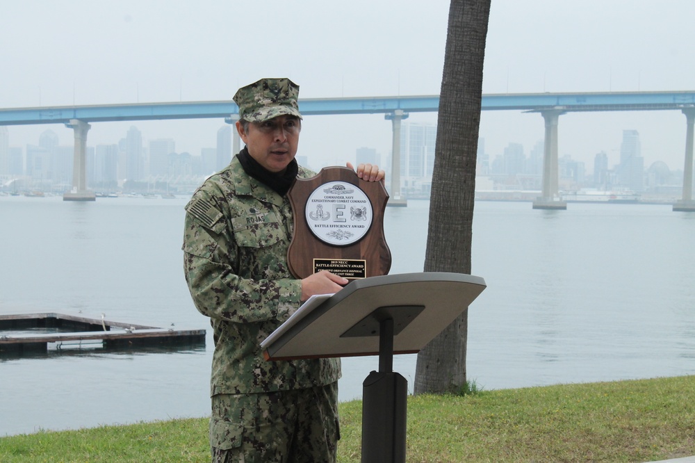 EODMU3 Holds Virtual Change of Command