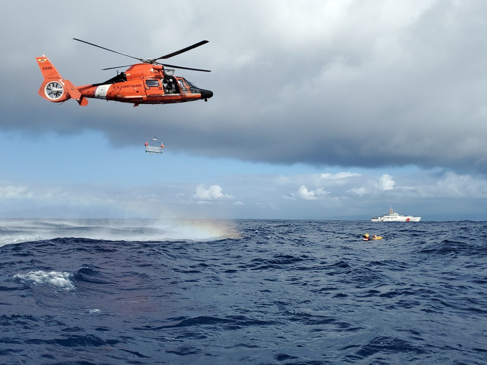 USCGC Oliver Berry joint training with US Air Force