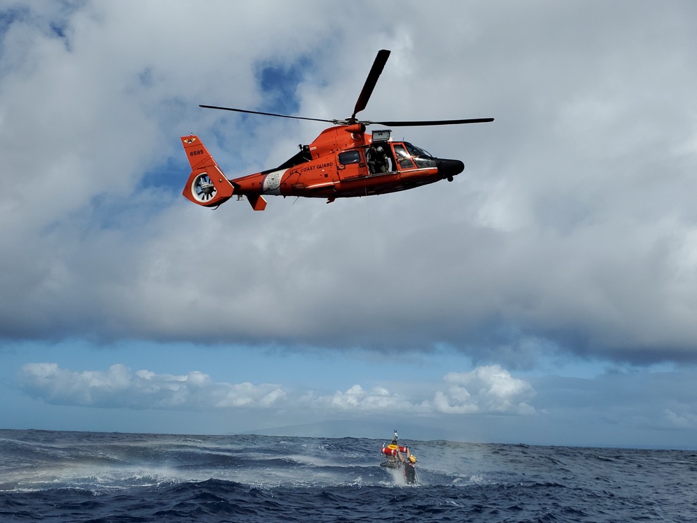 USCGC Oliver Berry joint training with US Air Force