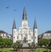 La. Air National Guard 159th Fighter Wing conducts flyover with 2nd Bomber Wing