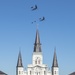 La. Air National Guard 159th Fighter Wing conducts flyover with 2nd Bomber Wing