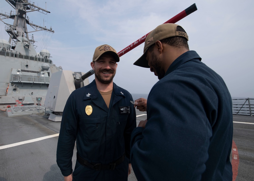 Rafael Peralta Sailor Receives ESWS