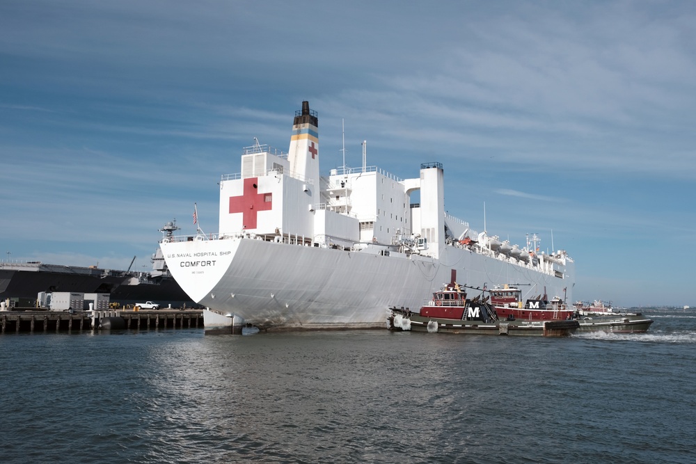 USNS Comfort Returns to Norfolk