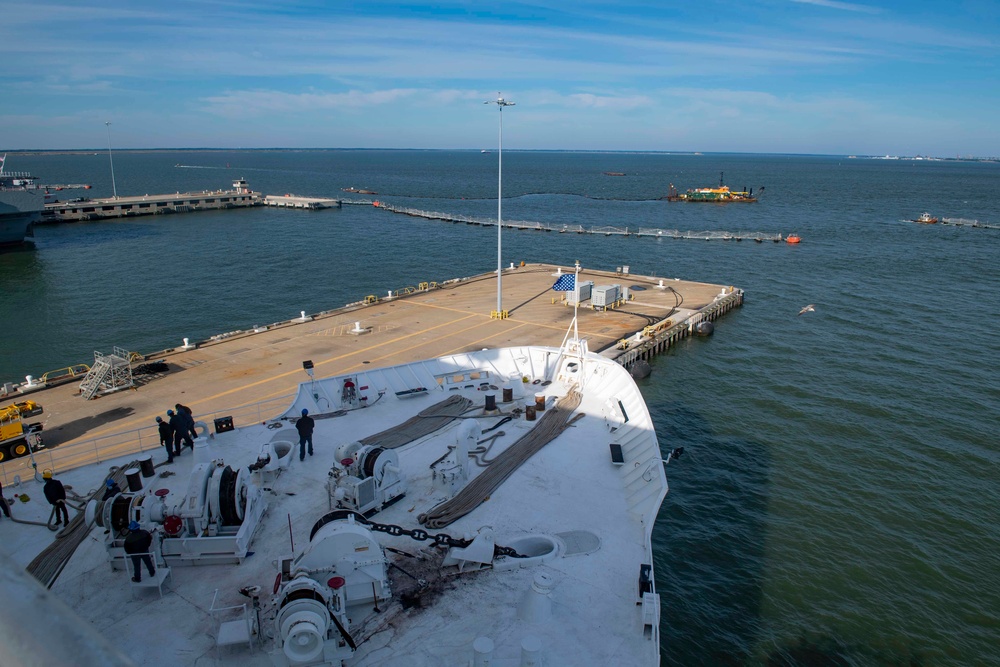 USNS Comfort Returns to Naval Station Norfolk Following Mission to New York City in Support of COVID-19 Response Efforts.