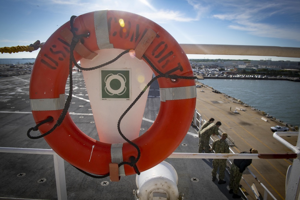 USNS Comfort Returns to Naval Station Norfolk Following Mission to New York City in Support of COVID-19 Response Efforts.