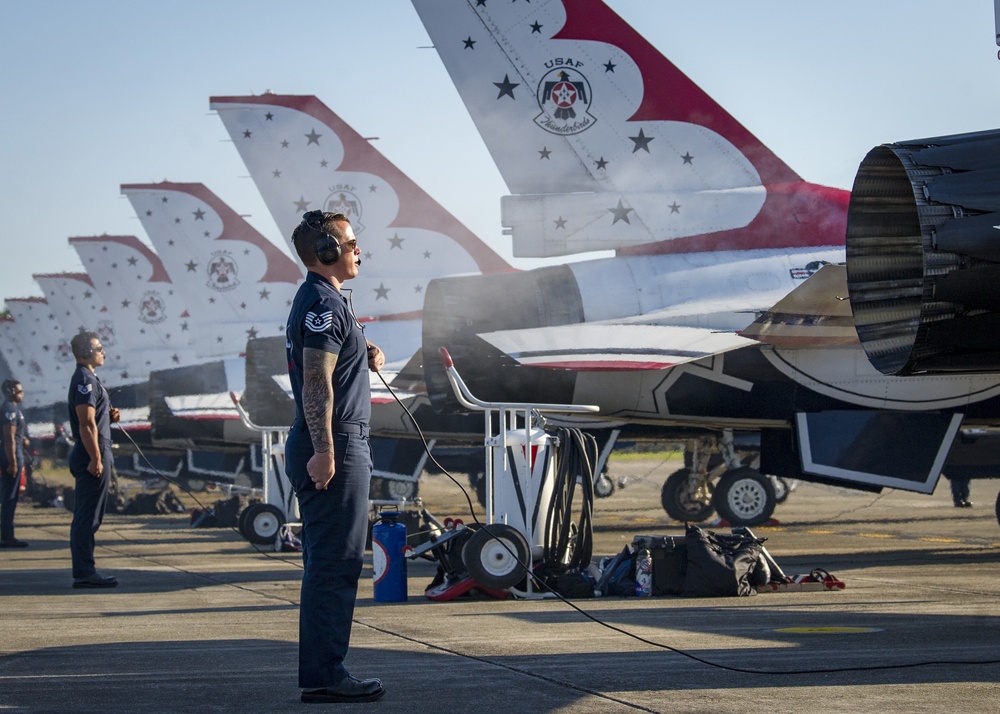 U.S. Air Force Thunderbirds Launch Flyovers for Baltimore, D.C. Atlanta COVID-19 Responders