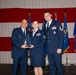 Tech. Sgt. Chelsea Canaday receives the Recruiter of the Year Award