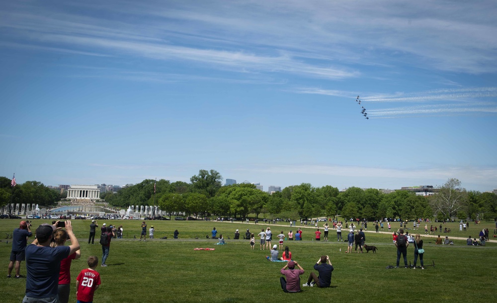 The Blue Angels and the Thunderbirds Salute Washington DC COVID-19 Responders