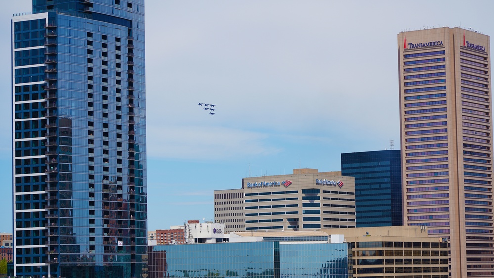 Blue Angels, Thunderbirds Fly over Baltimore