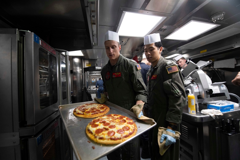 Rafael Peralta Sailors Make Pizza