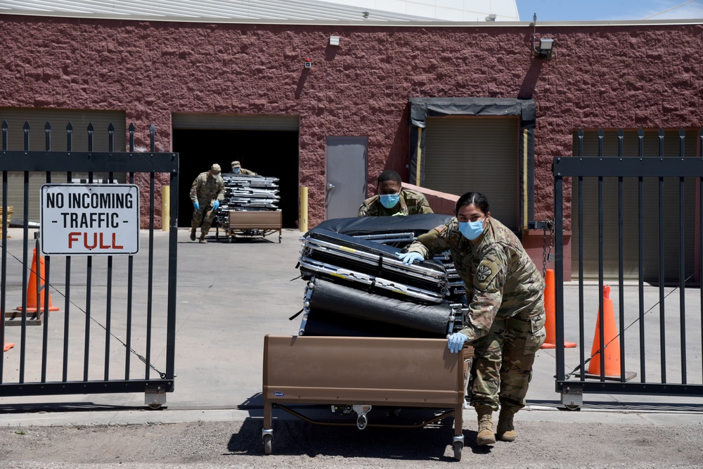 Arizona National Guard sets up Federal Medical Station on the Navajo Nation