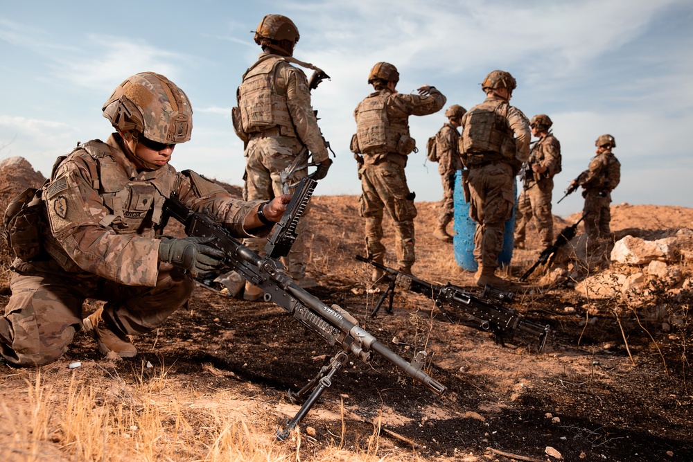 1-25 Team Live Fire Exercise at Al Asad Air Base