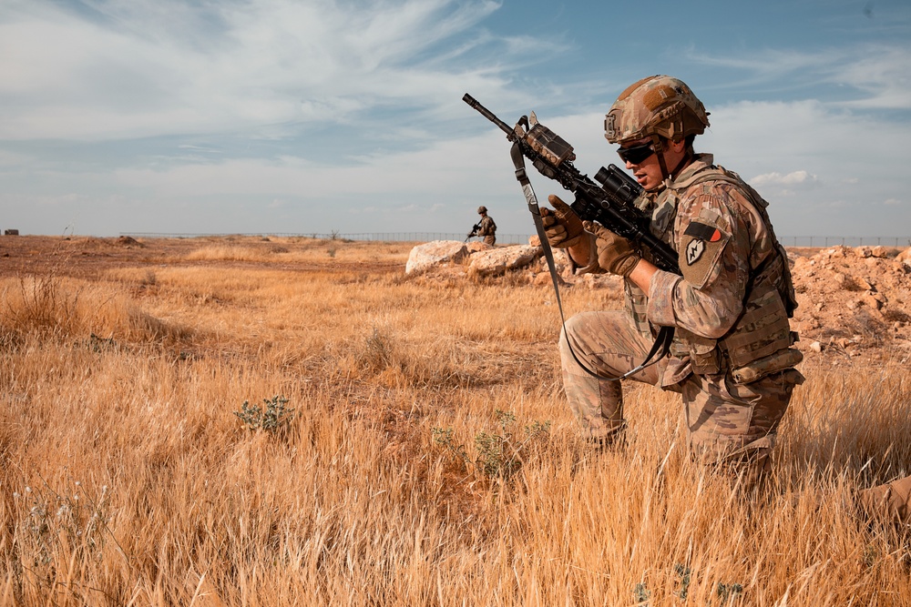 1-25 Team Live Fire Exercise at Al Asad Air Base