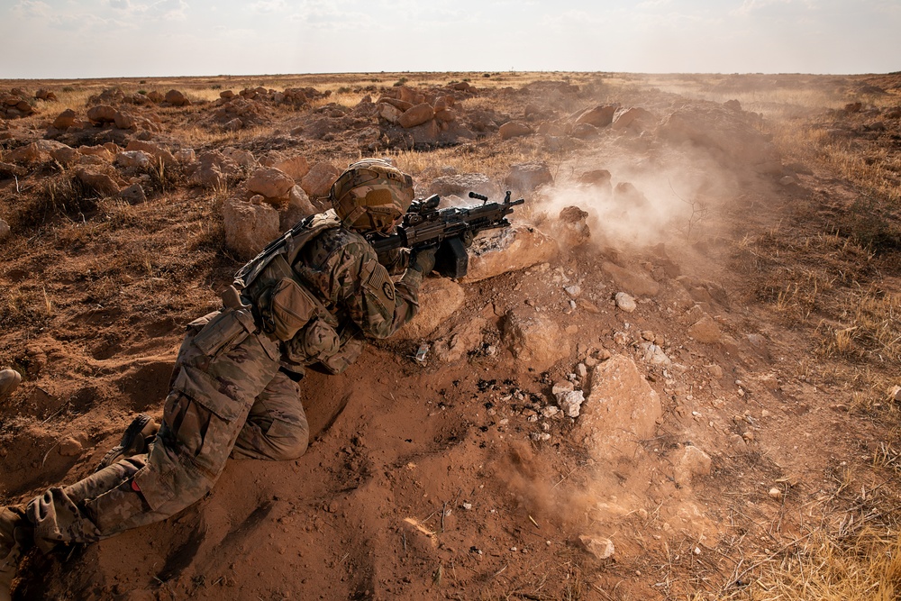 1-25 Team Live Fire Exercise at Al Asad Air Base