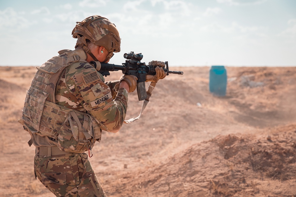 1-25 Team Live Fire Exercise at Al Asad Air Base
