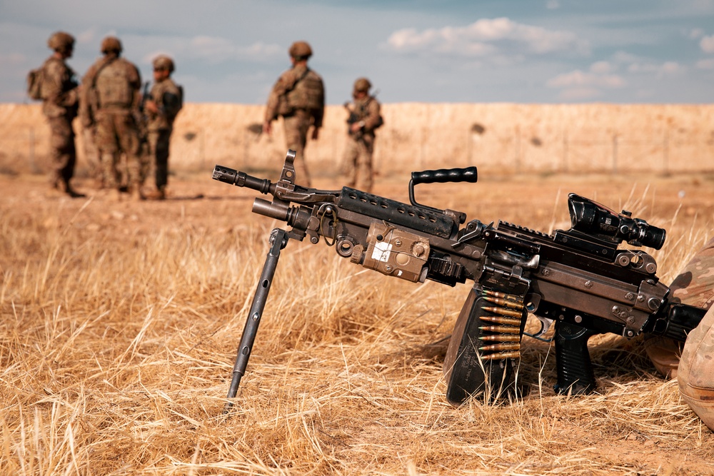 1-25 Team Live Fire Exercise at Al Asad Air Base