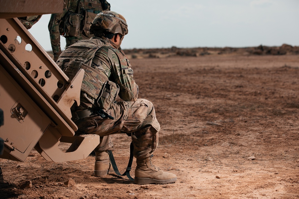 1-25 Team Live Fire Exercise at Al Asad Air Base
