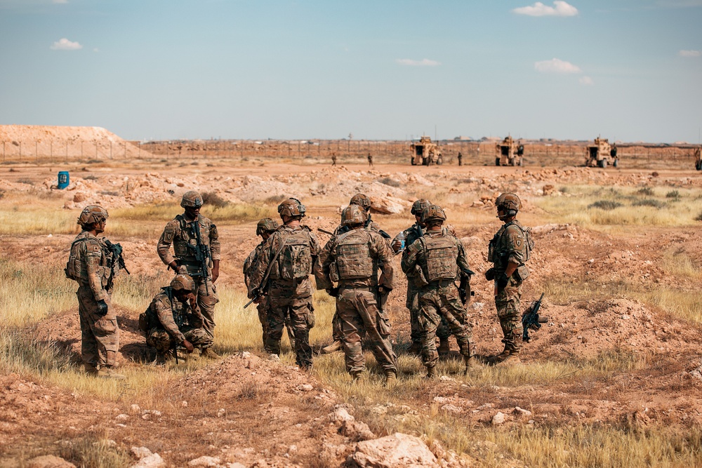 1-25 Team Live Fire Exercise at Al Asad Air Base