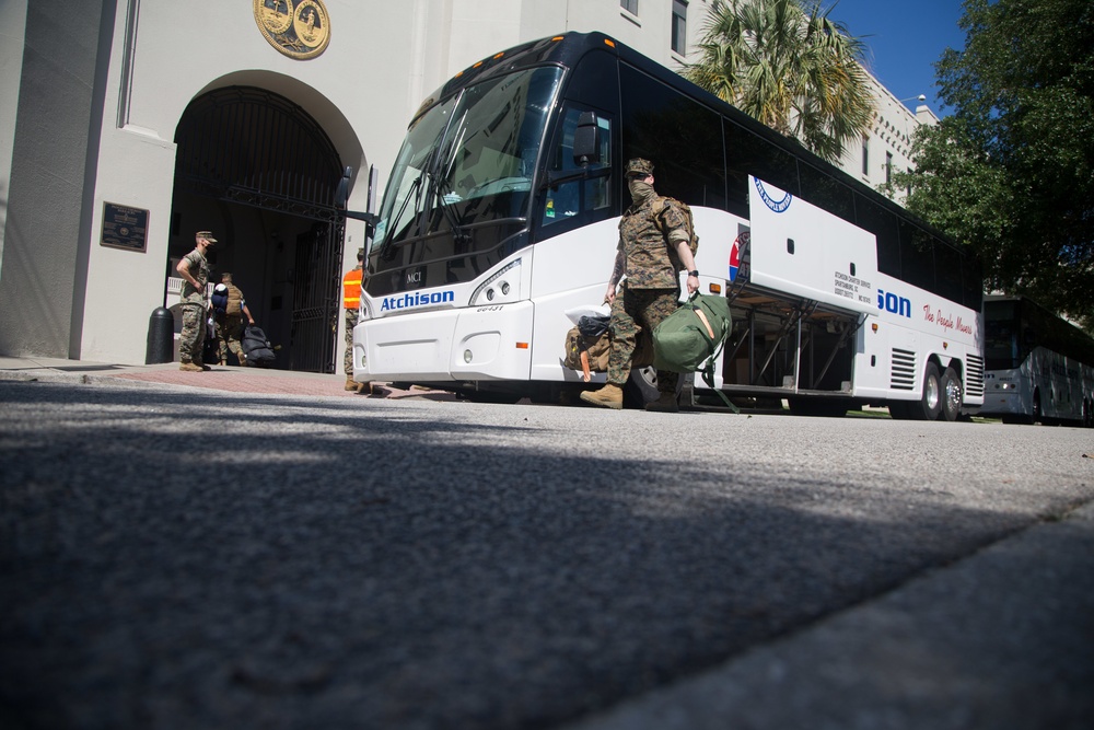 Task Force Commitment arrives at The Citadel