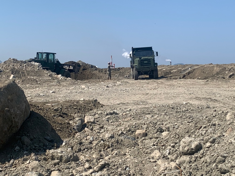 U.S. Navy Seabees with NMCB-5 support Marine Corps Air Station, Iwakuni