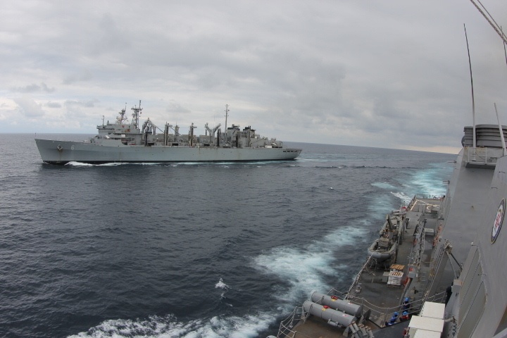 USS Donald Cook, USNS Supply RAS in High North