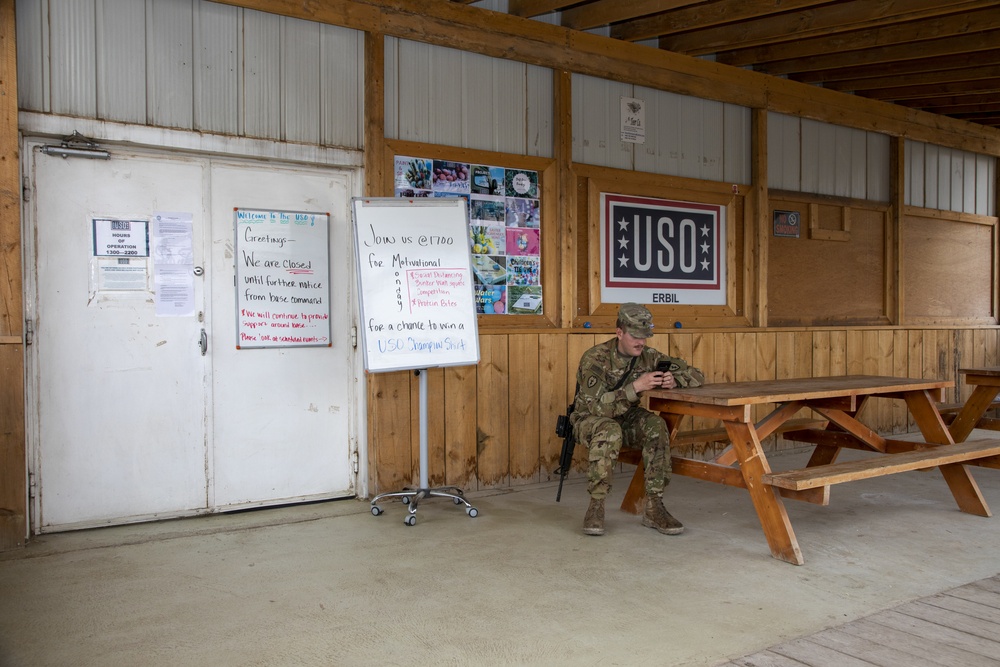 COVID-19 preventative actions and responses at Erbil Air Base